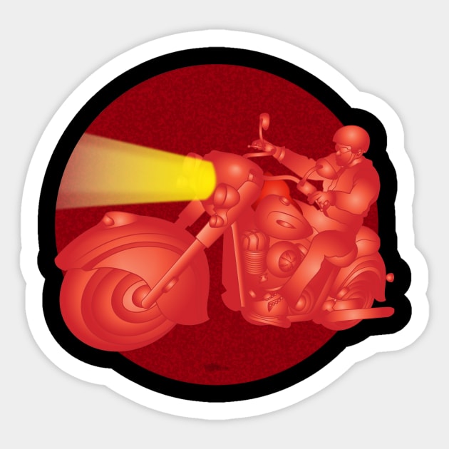 Red Rider Sticker by NN Tease